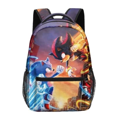 Mochila Escolar Sonic 3 Shadow Diseño Completo Calidad