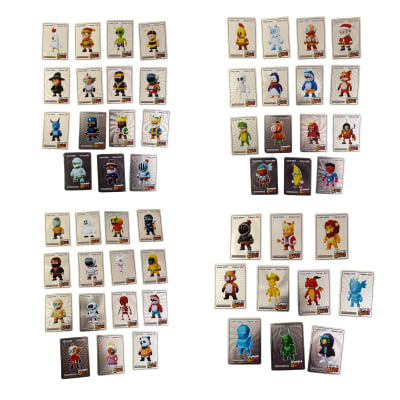 Pack 55 Cartas Plateadas Calidad De Stumble Guys Juegos Fans