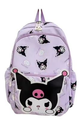 Mochila Escolar Kuromi Diseño Calidad 40x30x15