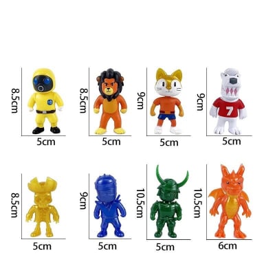 Pack 8 Figuras Stumble Guys Nuevos Skins 2023 Personajes