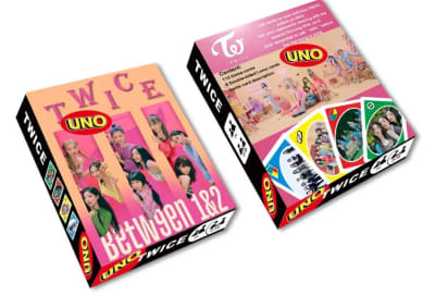 Juego De Cartas Uno Diseño Twice 112 Pcs K-pop Between Dise1
