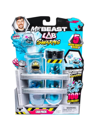 Pack 5 Figura Azar Mrbeast Lab Swarms Original Mr Beast