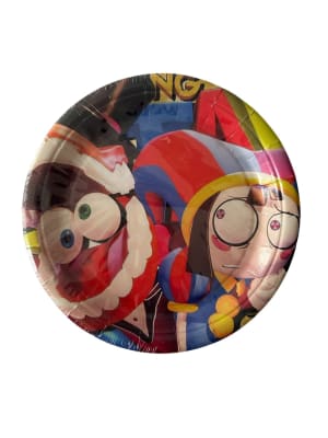 Pack 10 Platos Decoración Cumpleaños Amazing Circus Digital