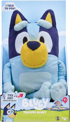 Peluche Bluey Talking Bluey De 13 Pulgadas, Interactivo
