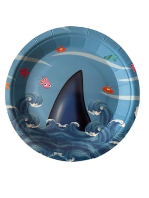 Pack 10 Platos Cumpleaños Diseño Animales Marinos