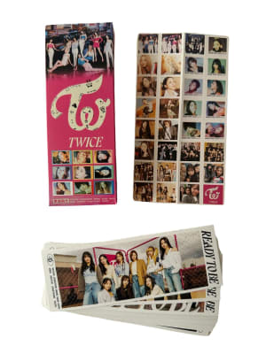Set 30 Bookmarks + 32 Stickers Twice Kpop Marca Página