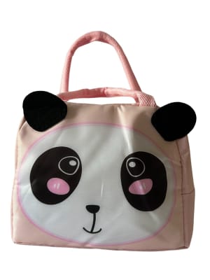 Lonchera Escolar Niños Diseño Panda Rosado Infantil