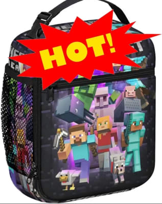 Lonchera Escolar Diseño Creeper Minecraft Calidad Personajes1