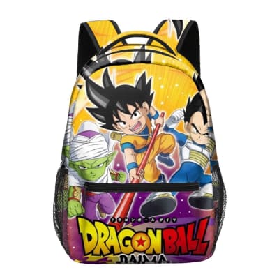 Mochila Escolar Diseño Dragón Ball Daima Calidad