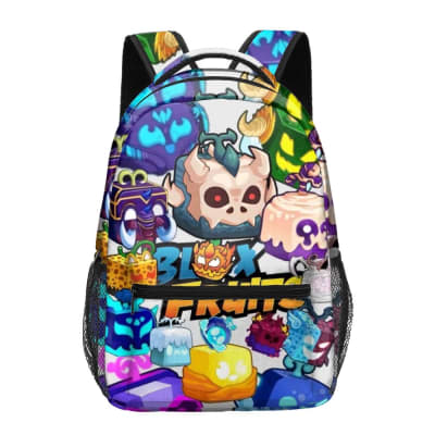 Mochila Escolar Blox Fruits Calidad Diseño Completo
