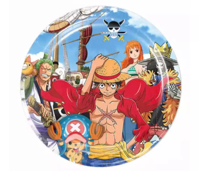 Pack 10 Platos Decoración Cumpleaños One Piece Luffy1
