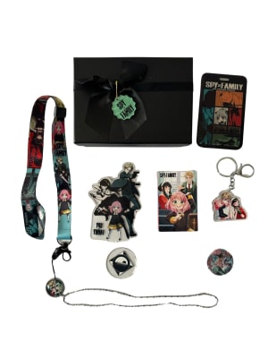 Caja De Regalo Spy X Family Stickers Accesorios Cartas1