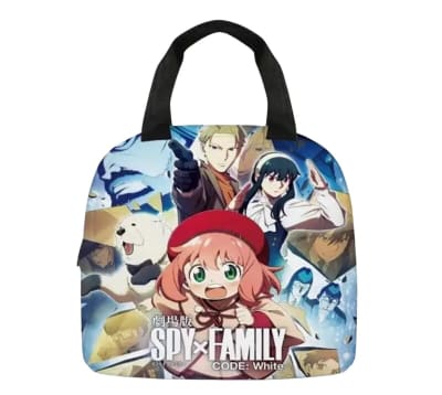 Lonchera Escolar Diseño Spy X Family White Code Calidad1