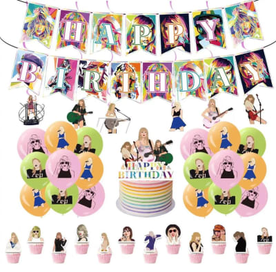Kit Decoración Cumpleaños Taylor Swift Swiftie Adornos1