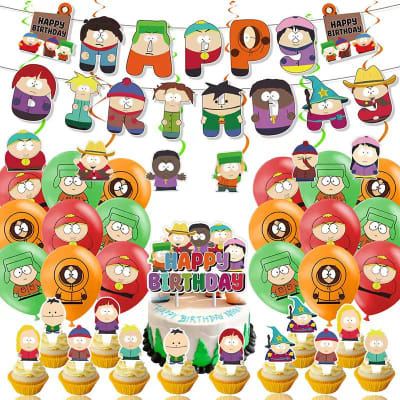 Kit Cumpleaños Fiestas Decoración South Park Diseño Calidad