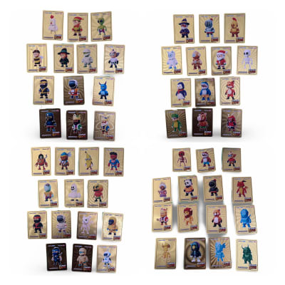Pack 55 Cartas Doradas Calidad De Stumble Guys Juegos Fans1