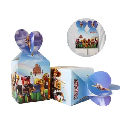 Pack 6 Cajas Dulces Cumpleaños Diseño Roblox Niños