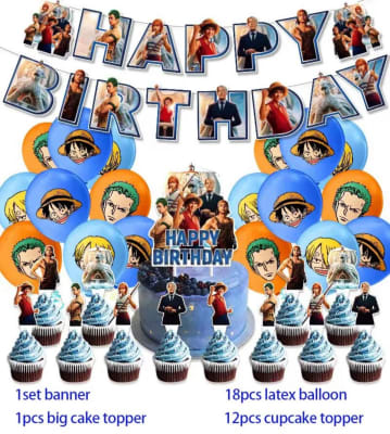 Kit Cumpleaños Decoración One Piece Live Action Fiestas Fans