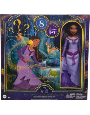 Muñeca Asha Wish Disney 6 Figuras Sorpresas Animales Bosque