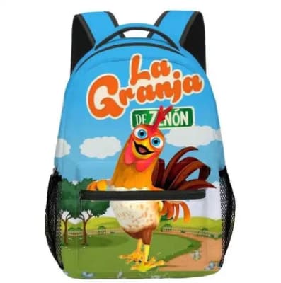 Mochila Escolar Niños Granja Zenon Bartolito