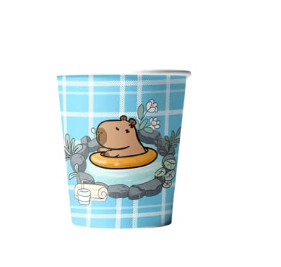 Pack 10 Vasos Desechables Diseño Capibara Calidad1