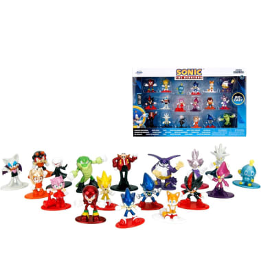 Set 18 Figura Acción Sonic The Hedgehog Nano Metalics 4.19cm