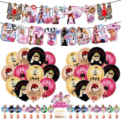 Kit Decoración Cumpleaños Taylor Swift Swiftie1