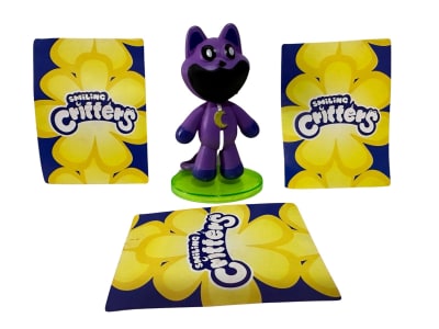 Figura Catnap Smiling Critters + 3 Tarjetas Al Azar