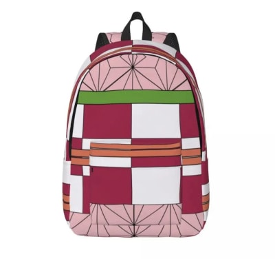 Mochila Escolar Diseño Nezuko Kamado Material Grueso