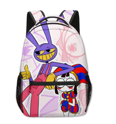 Mochila Escolar Diseño Jax Pomni The Amazing Circus Digital