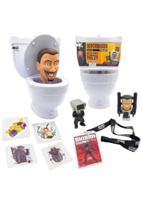 Playset Skibidi Toilet Con Figuras Sticker Misteriosos Azar