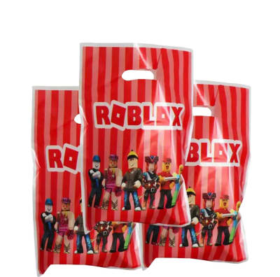 Pack 10 Bolsas Dulces Cumpleaños Diseño Roblox Niños1