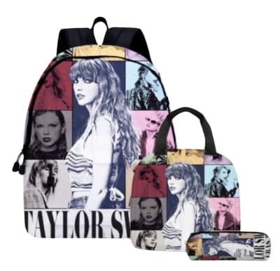 Mochila Escolar Lonchera Estuche Diseño Taylor Swift 20241