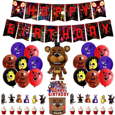 Kit Cumpleaños Five Night At Freddy Fnaf Fiestas Cotillón