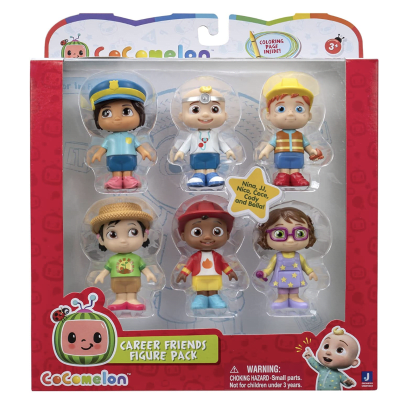 CoComelon Career Friends - Paquete de 6 figuras