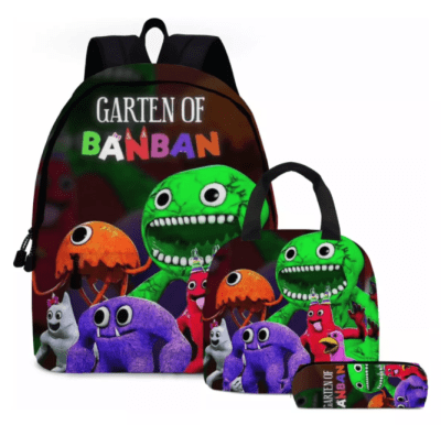 Mochila Escolar Diseño The Garten Of Banban Estuche Lonchera
