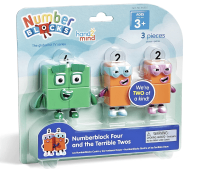 Figuras Number Blocks Número 2 Y 4 Original Educativos Hand2
