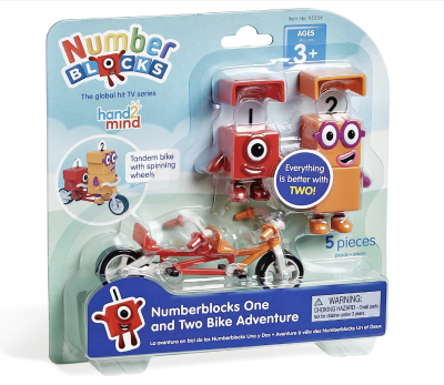 Figuras Number Blocks 1 Y 2 + Bicicleta Original Educativos