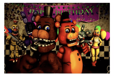 Tela Fondo Diseño Five Night At Freddy Fiestas Fnaf 120x80cm