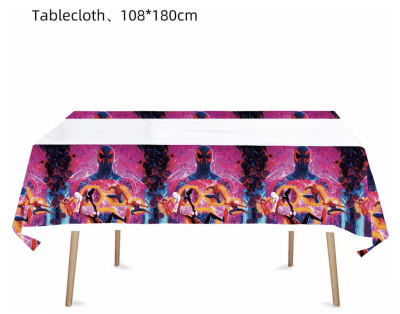 Mantel Plástico Spiderman Miles Morales Cumpleaños Fiestas3