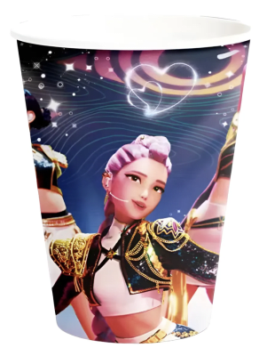 Vasos Huntrix Demon Hunters Pack 10 Fiesta 9cm Para Cotillon