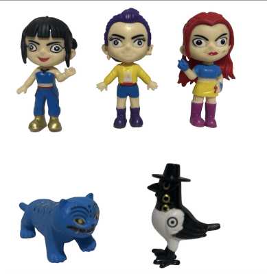 Set 5 Figuras Pvc Demon Hunters Guerreras Kpop 7cm Tigre
