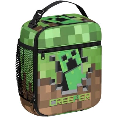 Lonchera Escolar Diseño Creeper Minecraft Calidad 2024