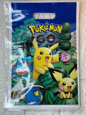Pack 10 Uds Bolsitas Dulces Pokemon Cumpleaños Niños