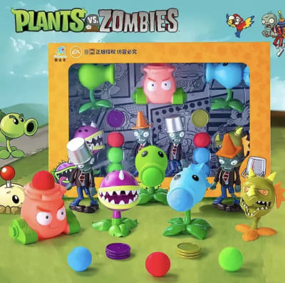 Set Lanzadores Plantas Vs Zombies Figuras Accesorios 15 Pcs