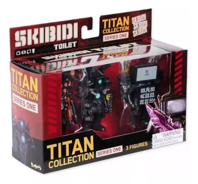 Set 3 Figuras Titanes Skibidi Toilet Original 8.5cm Serie1