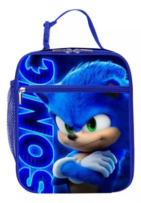 Lonchera Escolar Diseño Sonic Material Aislante 25x20x8cm