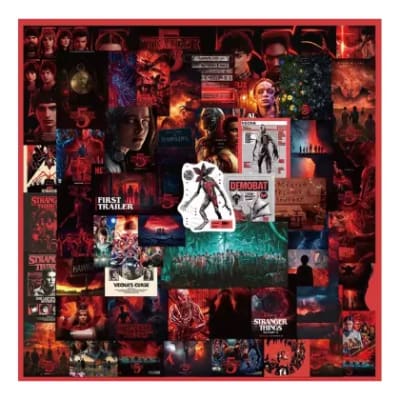 Pack 50 Stickers Stranger Upside Down Eleven Vecna 5x5cm1