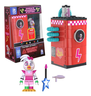 Playset Oficial Chica Fnaf 123 Pcs Colección Security Breac1
