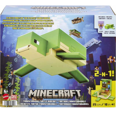 Playset Minecraft - Escondite De Tortuga Transformable1